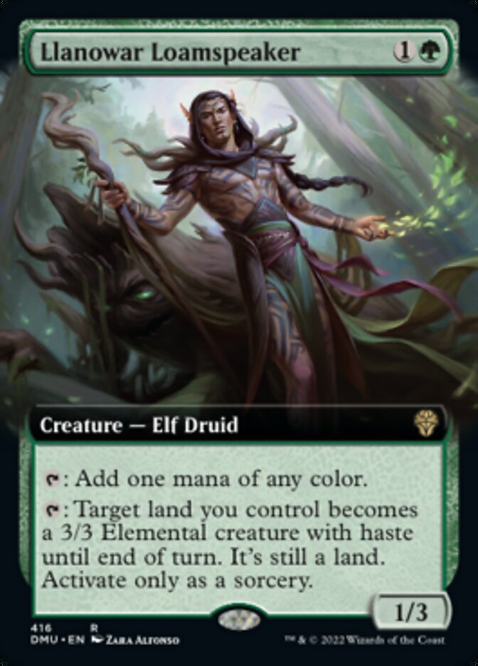 Llanowar Loamspeaker (Extended Art) [Dominaria United] | Cracking-Singles