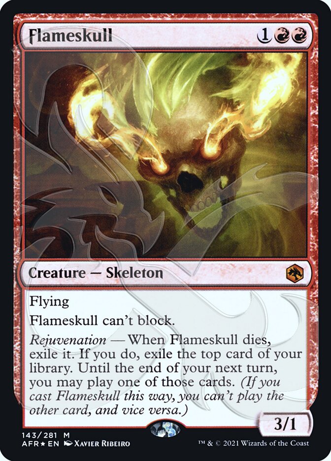 Flameskull (Ampersand Promo) [Dungeons & Dragons: Adventures in the Forgotten Realms Promos] | Cracking-Singles