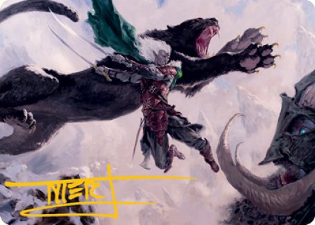 Drizzt Do'Urden Art Card (Gold-Stamped Signature) [Dungeons & Dragons: Adventures in the Forgotten Realms Art Series] | Cracking-Singles