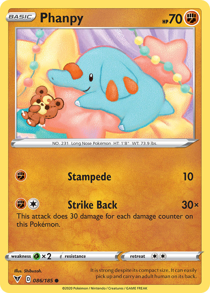 Phanpy (086/185) [Sword & Shield: Vivid Voltage] | Cracking-Singles