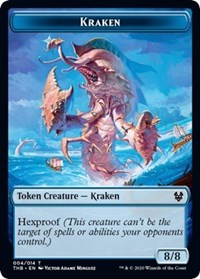 Kraken // Satyr Double-sided Token [Theros Beyond Death Tokens] | Cracking-Singles