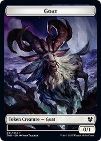 Goat // Human Soldier Double-sided Token [Theros Beyond Death Tokens] | Cracking-Singles