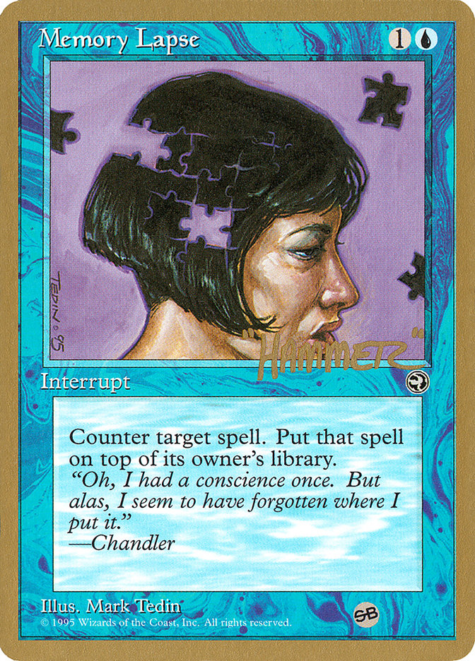 Memory Lapse (Jigsaw) (Shawn "Hammer" Regnier) (SB) [Pro Tour Collector Set] | Cracking-Singles