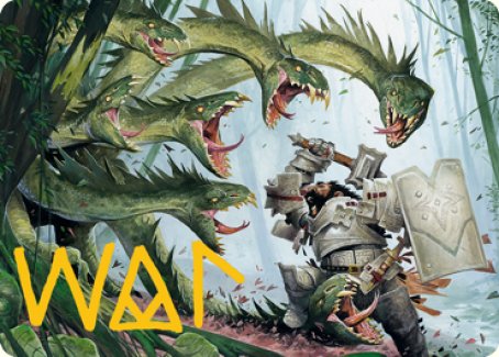 Lair of the Hydra Art Card (Gold-Stamped Signature) [Dungeons & Dragons: Adventures in the Forgotten Realms Art Series] | Cracking-Singles