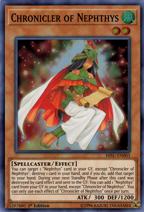 Chronicler of Nephthys [HISU-EN003] Super Rare | Cracking-Singles