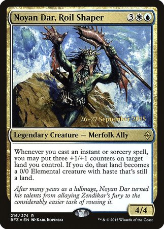 Noyan Dar, Roil Shaper [Battle for Zendikar Prerelease Promos] | Cracking-Singles