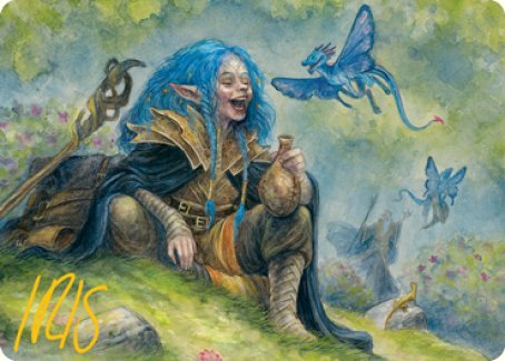 Feywild Trickster Art Card (Gold-Stamped Signature) [Dungeons & Dragons: Adventures in the Forgotten Realms Art Series] | Cracking-Singles