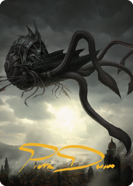 Nautiloid Ship Art Card (Gold-Stamped Signature) [Commander Legends: Battle for Baldur's Gate Art Series] | Cracking-Singles