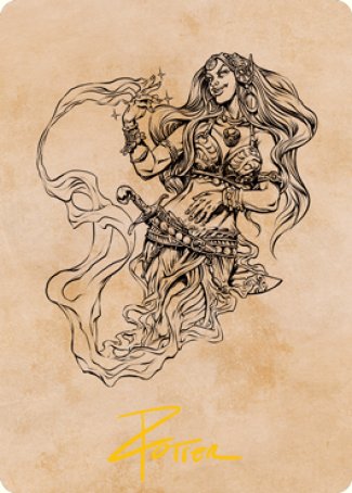 Djinni Windseer (Showcase) Art Card (Gold-Stamped Signature) [Dungeons & Dragons: Adventures in the Forgotten Realms Art Series] | Cracking-Singles