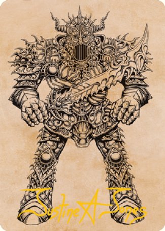 Iron Golem (Showcase) Art Card (Gold-Stamped Signature) [Dungeons & Dragons: Adventures in the Forgotten Realms Art Series] | Cracking-Singles