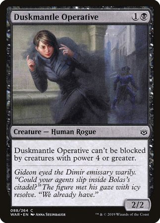 Duskmantle Operative [War of the Spark] | Cracking-Singles