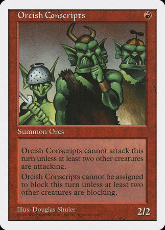 Orcish Conscripts [Fifth Edition] | Cracking-Singles