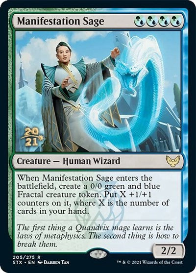 Manifestation Sage [Strixhaven: School of Mages Prerelease Promos] | Cracking-Singles