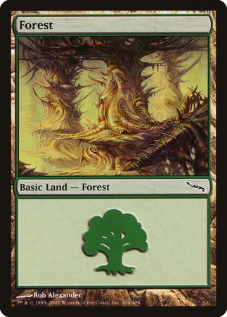 Forest (304) [Mirrodin] | Cracking-Singles