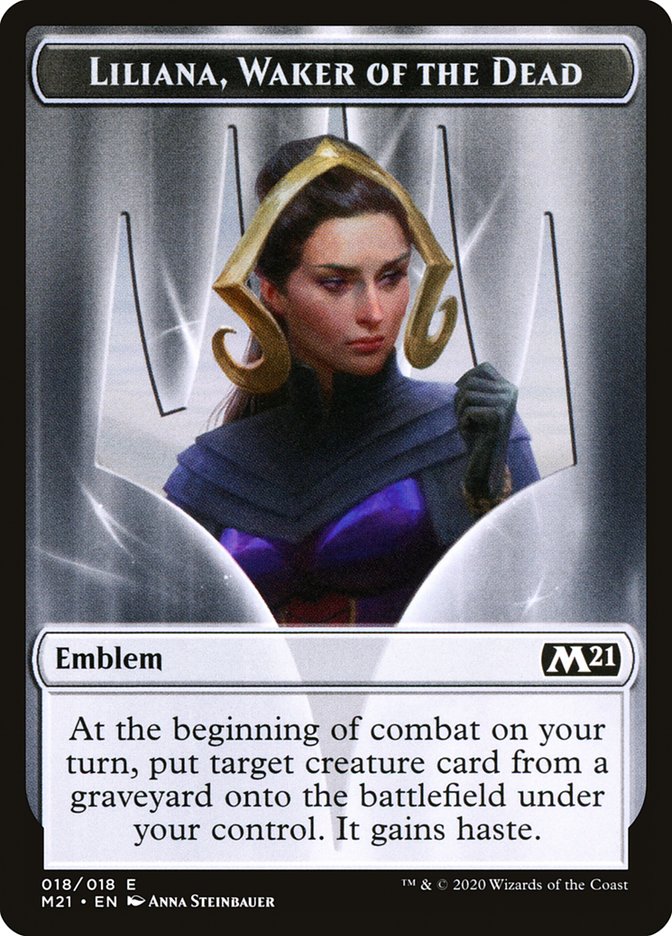 Emblem - Liliana, Waker of the Dead [Core Set 2021] | Cracking-Singles