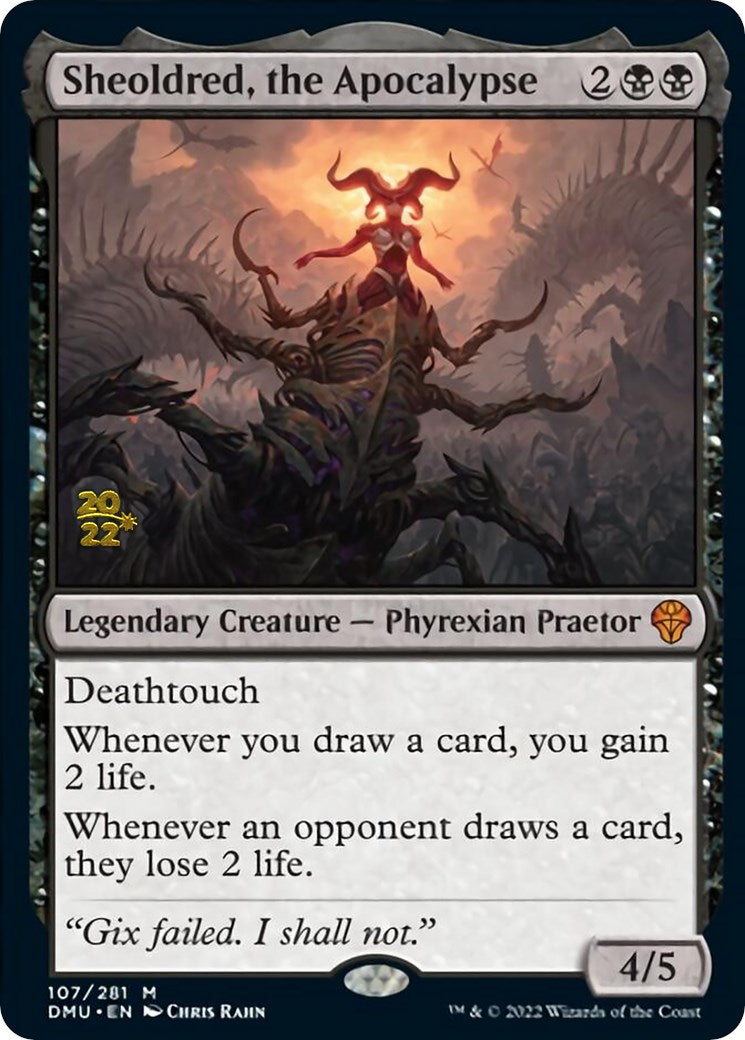 Sheoldred, the Apocalypse [Dominaria United Prerelease Promos] | Cracking-Singles
