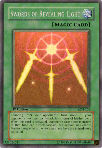 Swords of Revealing Light [LOB-101] Super Rare | Cracking-Singles