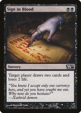 Sign in Blood [Magic 2010] | Cracking-Singles