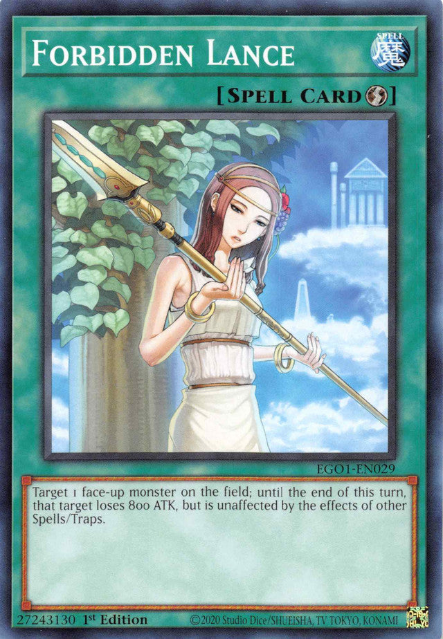 Forbidden Lance [EGO1-EN029] Common | Cracking-Singles