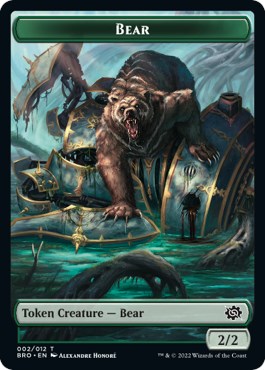 Powerstone // Bear Double-Sided Token [The Brothers' War Tokens] | Cracking-Singles