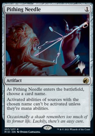 Pithing Needle (Promo Pack) [Innistrad: Midnight Hunt Promos] | Cracking-Singles