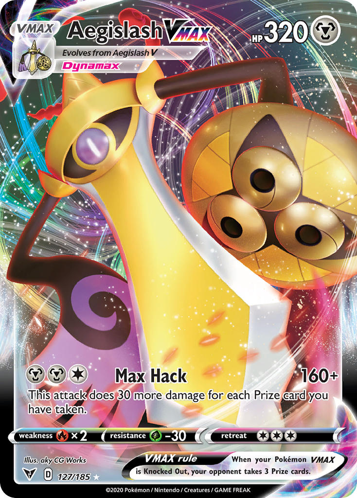 Aegislash VMAX (127/185) [Sword & Shield: Vivid Voltage] | Cracking-Singles
