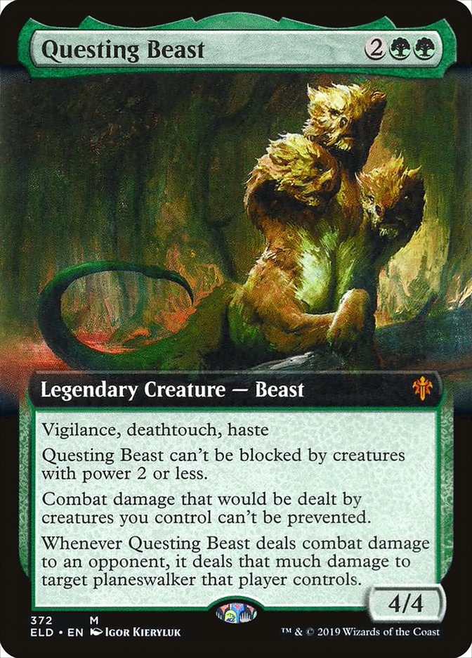 Questing Beast (Extended Art) [Throne of Eldraine] | Cracking-Singles
