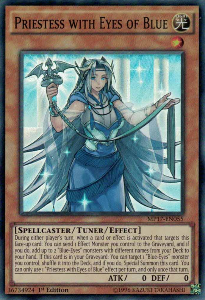 Priestess with Eyes of Blue [MP17-EN055] Super Rare | Cracking-Singles