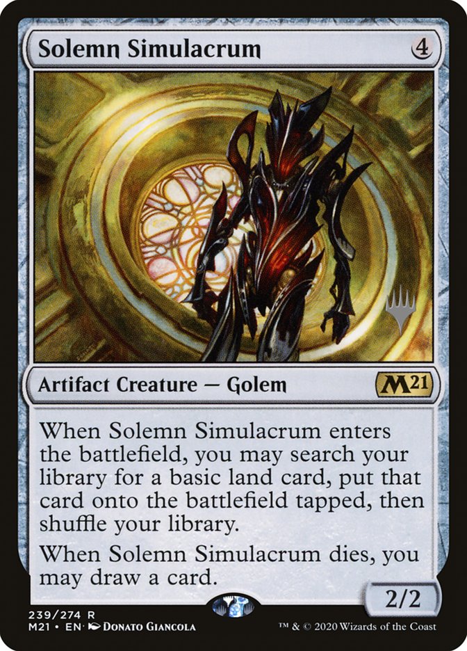 Solemn Simulacrum (Promo Pack) [Core Set 2021 Promos] | Cracking-Singles