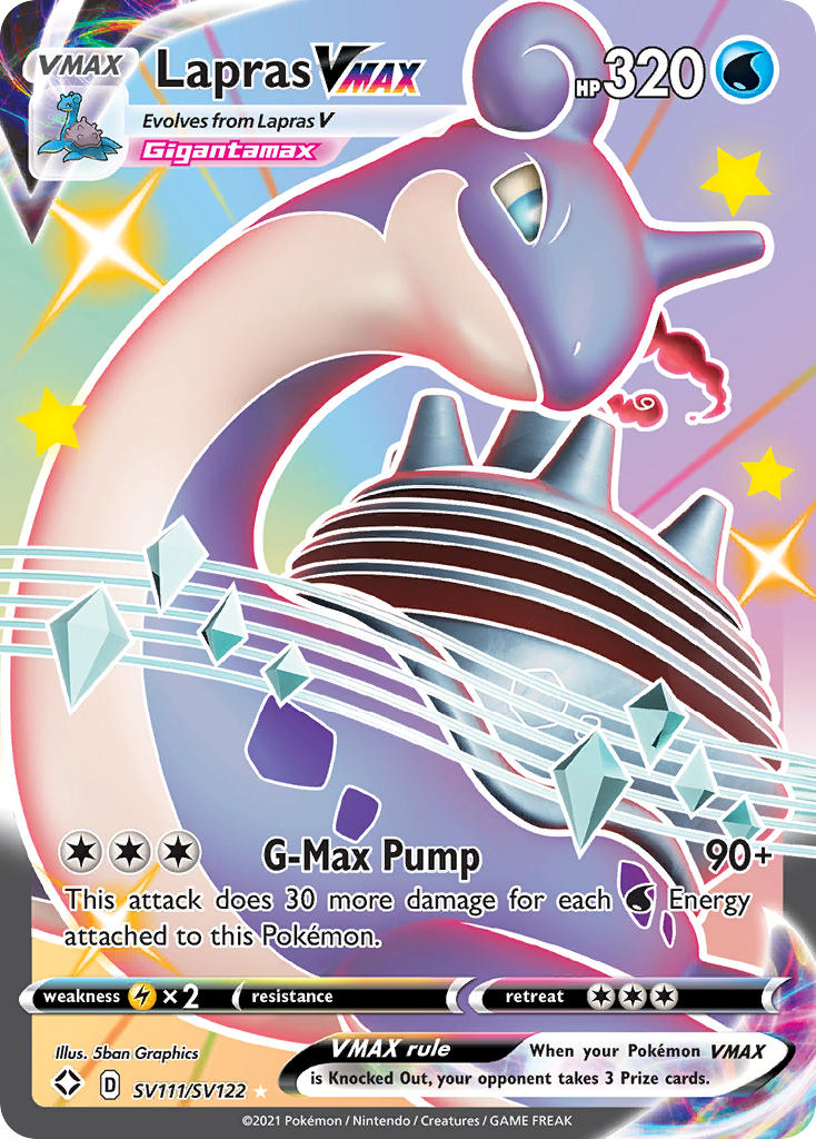 Lapras VMAX (SV111/SV122) [Sword & Shield: Shining Fates] | Cracking-Singles