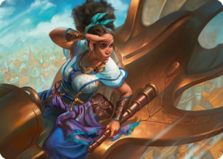 Talas Lookout Art Card [Dominaria United Art Series] | Cracking-Singles