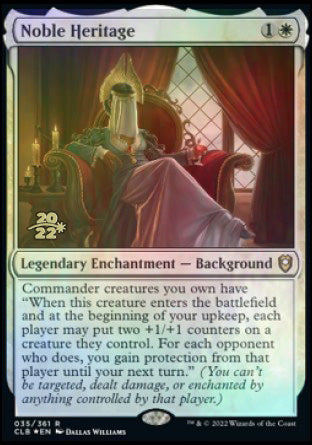 Noble Heritage [Commander Legends: Battle for Baldur's Gate Prerelease Promos] | Cracking-Singles