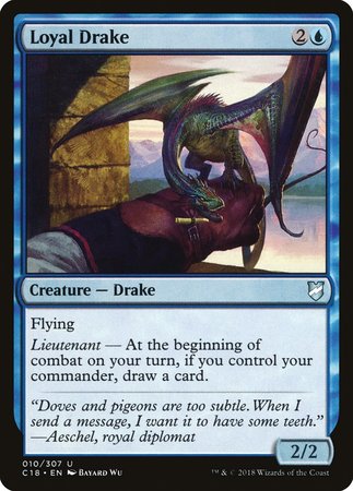 Loyal Drake [Commander 2018] | Cracking-Singles