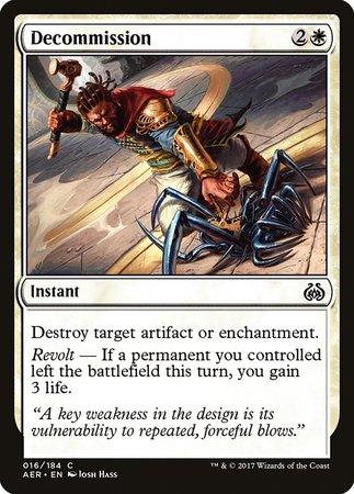 Decommission [Aether Revolt] | Cracking-Singles