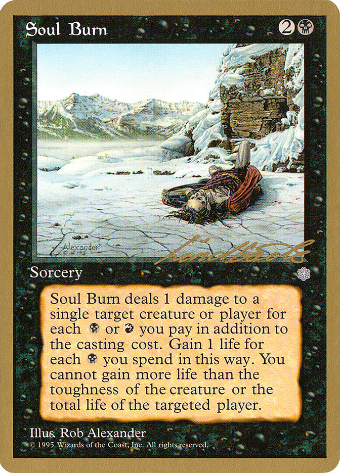 Soul Burn (Leon Lindback) [Pro Tour Collector Set] | Cracking-Singles