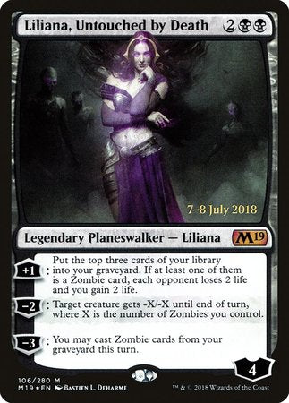 Liliana, Untouched by Death [Core Set 2019 Promos] | Cracking-Singles