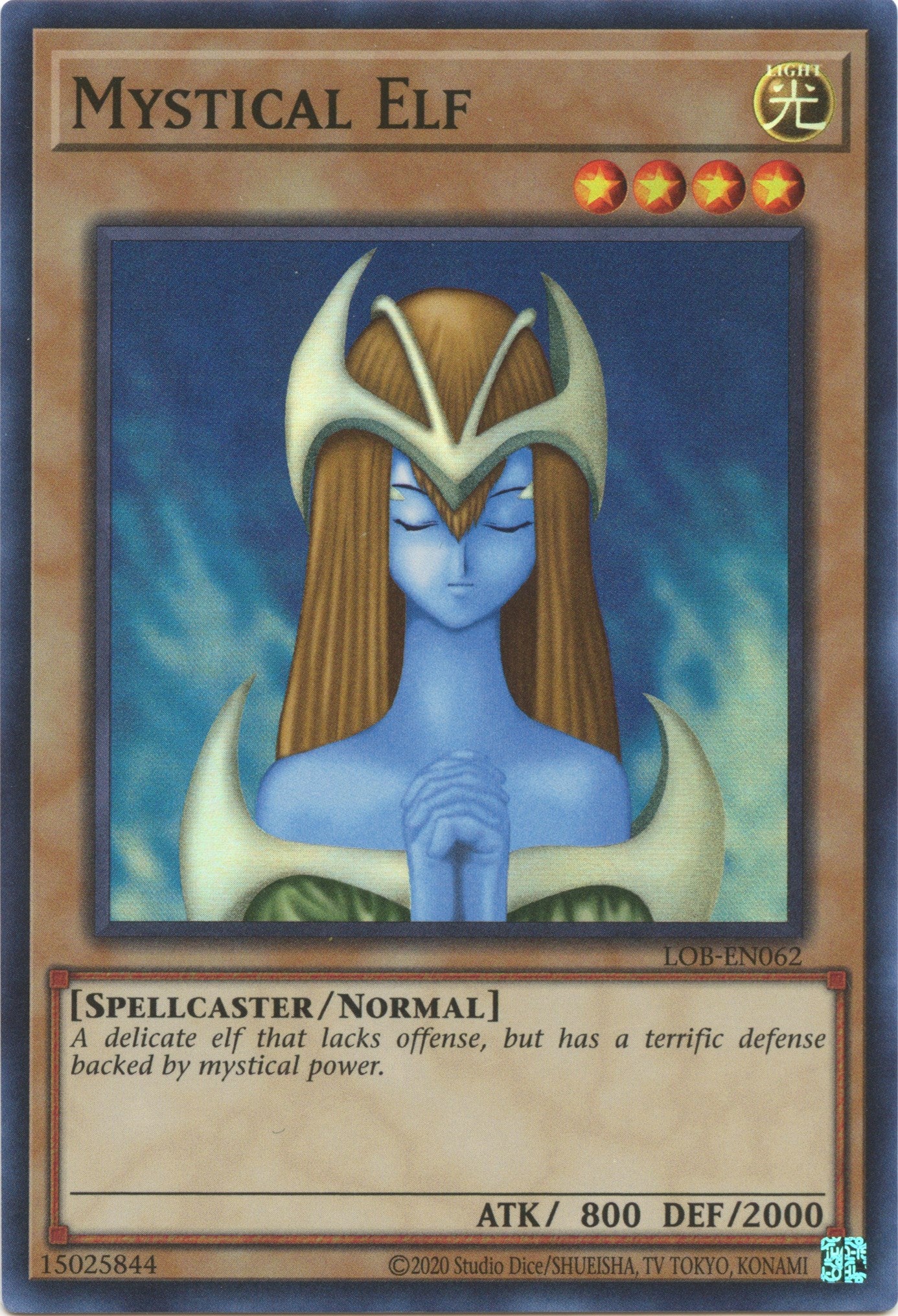 Mystical Elf (25th Anniversary) [LOB-EN062] Super Rare | Cracking-Singles