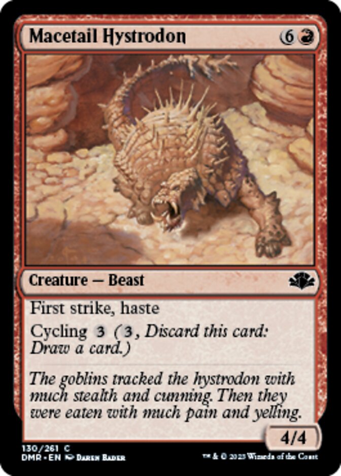 Macetail Hystrodon [Dominaria Remastered] | Cracking-Singles