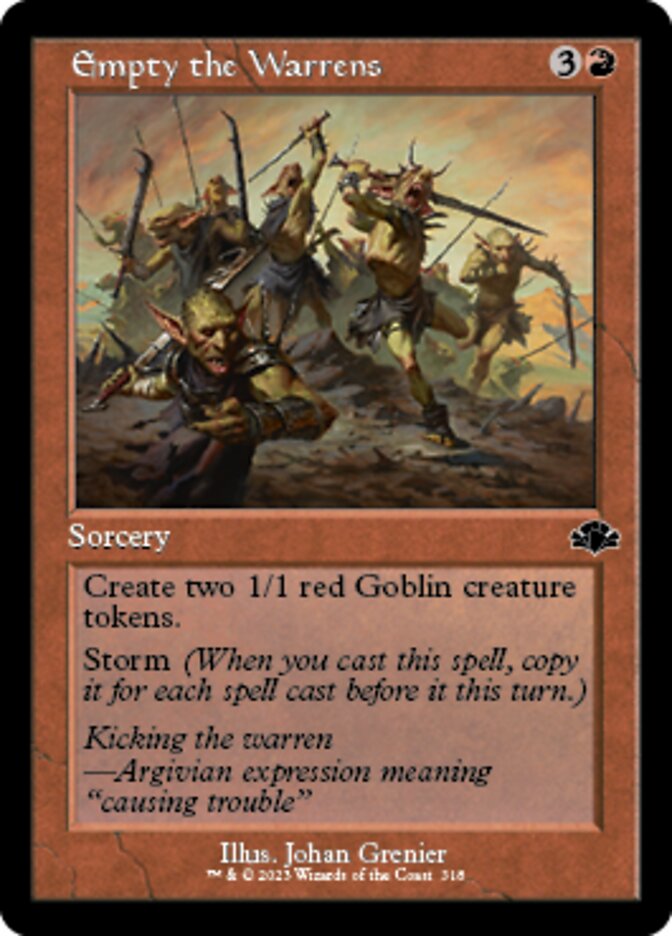 Empty the Warrens (Retro) [Dominaria Remastered] | Cracking-Singles