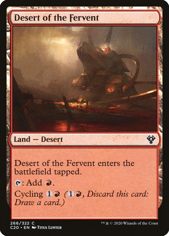 Desert of the Fervent [Commander 2020] | Cracking-Singles