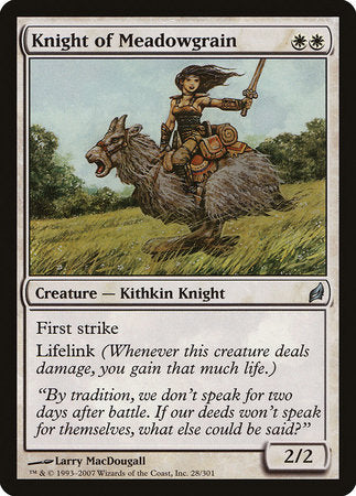 Knight of Meadowgrain [Lorwyn] | Cracking-Singles