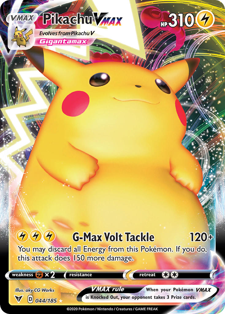 Pikachu VMAX (044/185) [Sword & Shield: Vivid Voltage] | Cracking-Singles