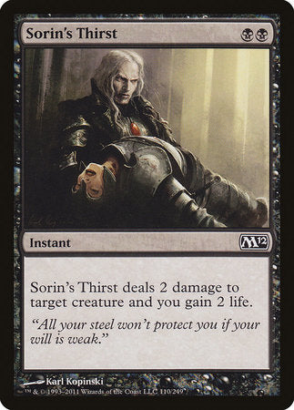 Sorin's Thirst [Magic 2012] | Cracking-Singles