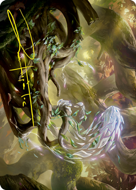 Emergent Sequence Art Card (Gold-Stamped Signature) [Strixhaven: School of Mages Art Series] | Cracking-Singles