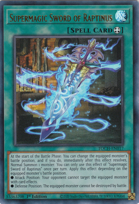 Supermagic Sword of Raptinus [TOCH-EN017] Ultra Rare | Cracking-Singles