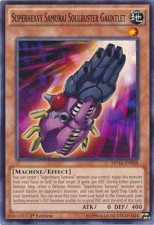 Superheavy Samurai Soulbuster Gauntlet [MP16-EN008] Common | Cracking-Singles