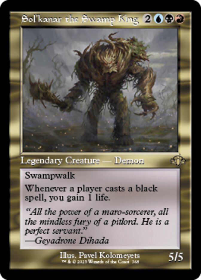 Sol'kanar the Swamp King (Retro) [Dominaria Remastered] | Cracking-Singles
