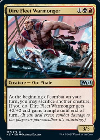 Dire Fleet Warmonger [Core Set 2021] | Cracking-Singles