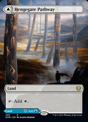 Hengegate Pathway // Mistgate Pathway (Borderless Alternate Art) [Kaldheim] | Cracking-Singles
