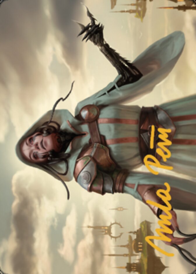 Phyrexian Missionary Art Card (Gold-Stamped Signature) [Dominaria United Art Series] | Cracking-Singles